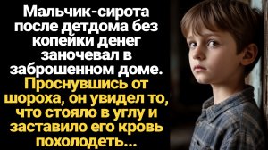 ИСТОРИИ ИЗ ЖИЗНИ/Мальчик-сирота после детдома без копейки денег заночевал в заброшенном доме. Просну