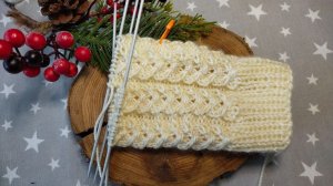 Узор / Крабики / для кругового вязания / шапки / носки / теплая безрукавка.