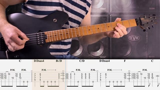 Van Halen - Unchained Cover (Табулатура) Guitar Tutorial TABS смотреть онлайн