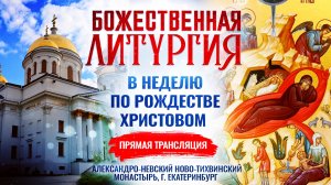 Божественная литургия в Неделю по Рождестве Христовом
