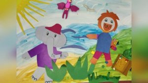 Мультфильм "Волшебный остров" Авторы Савельев Никита, Устинова Лиза.