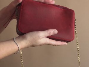 Сумочка на плечо и кросс-боди «Крейзи» красный