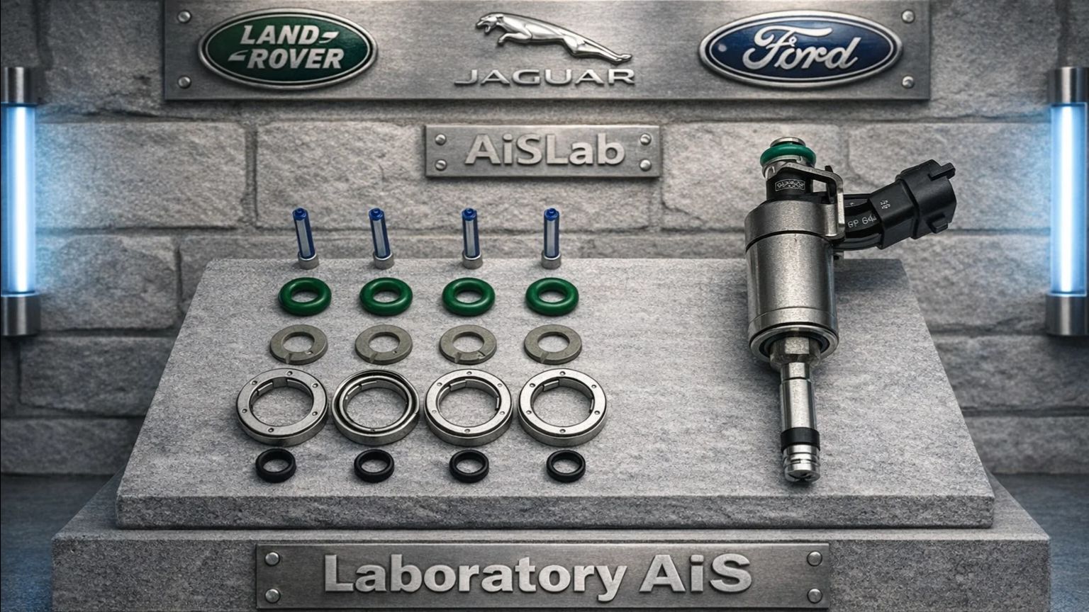 Ремкомплект на 4 инжектора B-096S, Land Rover Discovery, Jaguar, Ford.mp4