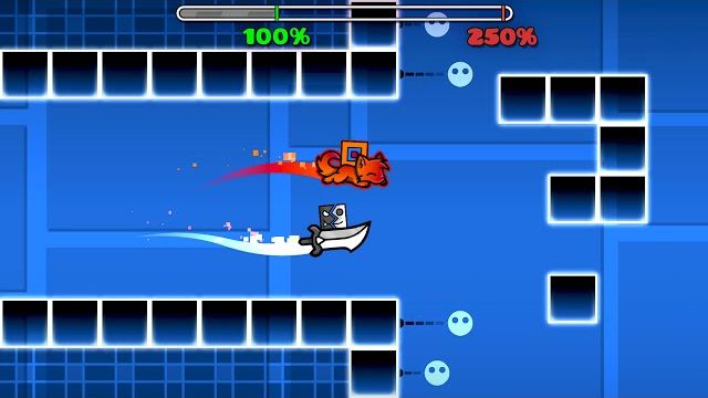 Полные ВЕРСИИ УРОВНЕЙ, но У НАС ОДНА ПОПЫТКА в Geometry Dash смотреть онлайн