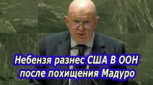 Крах дипломатии!  Небензя разнес США в ООН за похищение Мадуро.