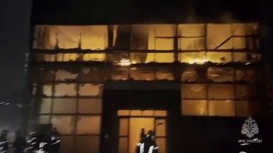 Пожар в ТЦ в Ялте