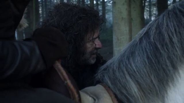 Игра престолов.Робб Старк спасает Брана от разбойников.