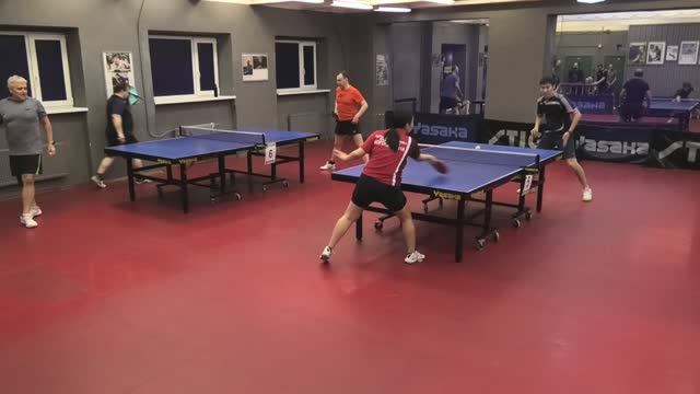 Ноговицина А. (526) - Баторов А. (710) 08.01 настольный теннис Любительский турнир смотреть онлайн