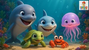 Морская компания: Зубик, Клац, Тута, Кики и Феля - Сборник детских песенок для малышей