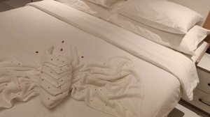 Бабочка из полотенец в отеле, Камаду, Мальдивы (A butterfly made of towels, Kamadhoo, Maldives)