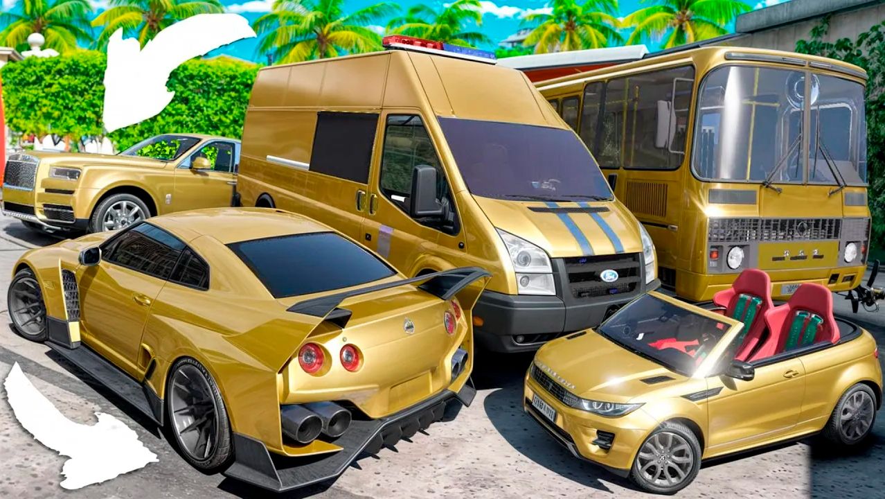 Угнал кучу золотых чит тачек у мажора в GTA 5! Битва воров в ГТА 5 Онлайн! смотреть онлайн