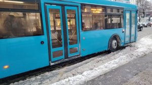 Автобус ЛиАЗ 6213 борт 081416, маршрут 3