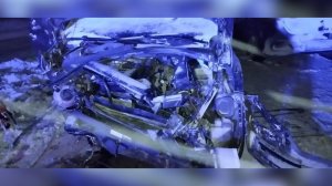 В Карелии пострадали девять человек после столкновения двух автомобилей: кадры