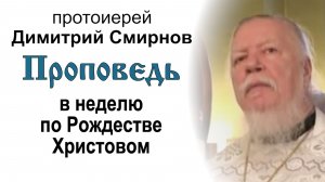 Проповедь в неделю по Рождестве Христовом (2012.01.08). Протоиерей Димитрий Смирнов
