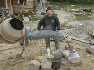 Оформление фундамента фасада корни деревья кара из арт бетона мастер класс.