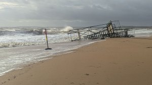 Аршинцевская коса, горпляж. Зимний шторм, Буйство стихии. 11.01.26.