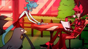 Комикс Отель Хазбин! про Аластора “Один день в загробной жизни”