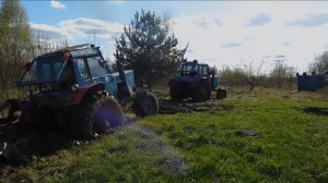 Засадили три трактора МТЗ, приехал ДТ-75 и все порешал.