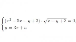ПАРАМЕТРЫ - СИСТЕМА - ГРАФИЧЕСКИ ПАРАБОЛА И ПРЯМАЯ - КАСКАД ПРЯМЫХ