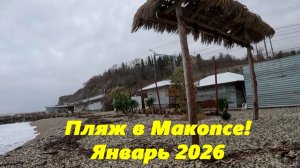 Пляж в Макопсе! Январь 2026.
