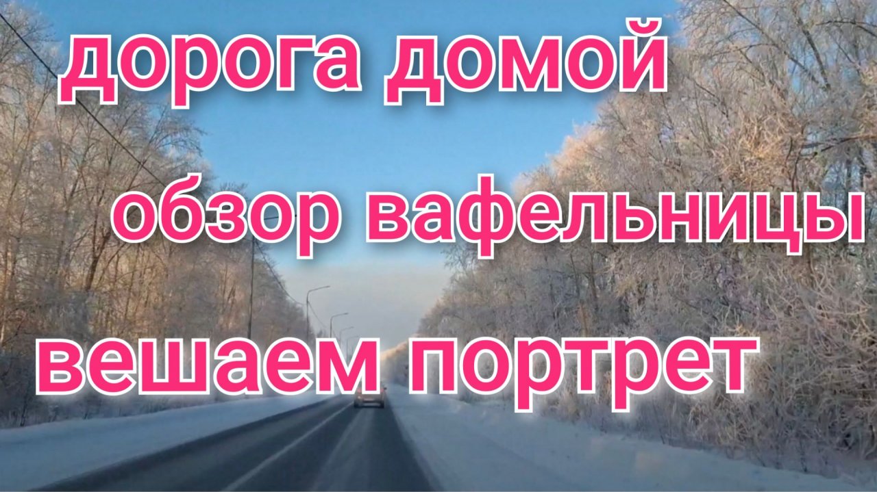 Дорога домой/Утро,в квартире/Вешаем с Сашей портрет/Обзор вафельницы и подарков. смотреть онлайн