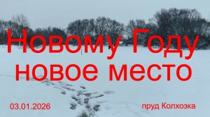 Новому Году новое место. 03.01.2026. пруд Колхозка. Рыбалка в Подмосковье.