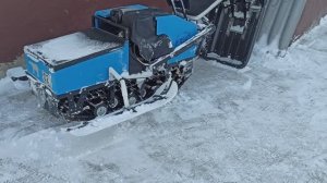 Антизавальные лыжи на моем мототолкаче