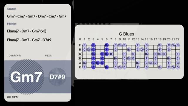 Elegant Blues Groove Guitar Backing Track in Gm смотреть онлайн