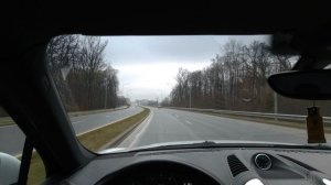 на Porsche Cayenne 958 Diesel по Окружной Калининграда...февраль месяц