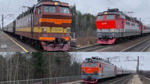 Пассажирские поезда в Кировской области 6в1 #2