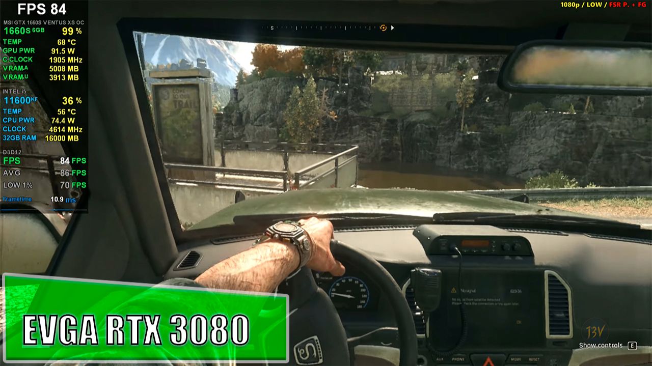 GTX 1660 SUPER +i5 11600kf в Dying Light-2026