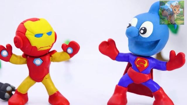 Превратитесь в героя против грязевого монстра. Мультики для детей