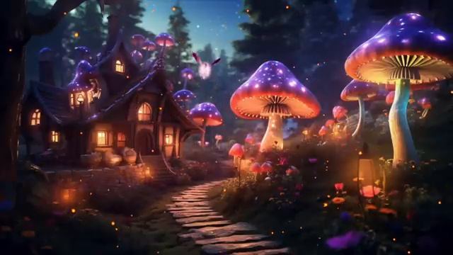 Очаровательный сказочный домик посреди Волшебного леса - Музыкальная атмосфера смотреть онлайн