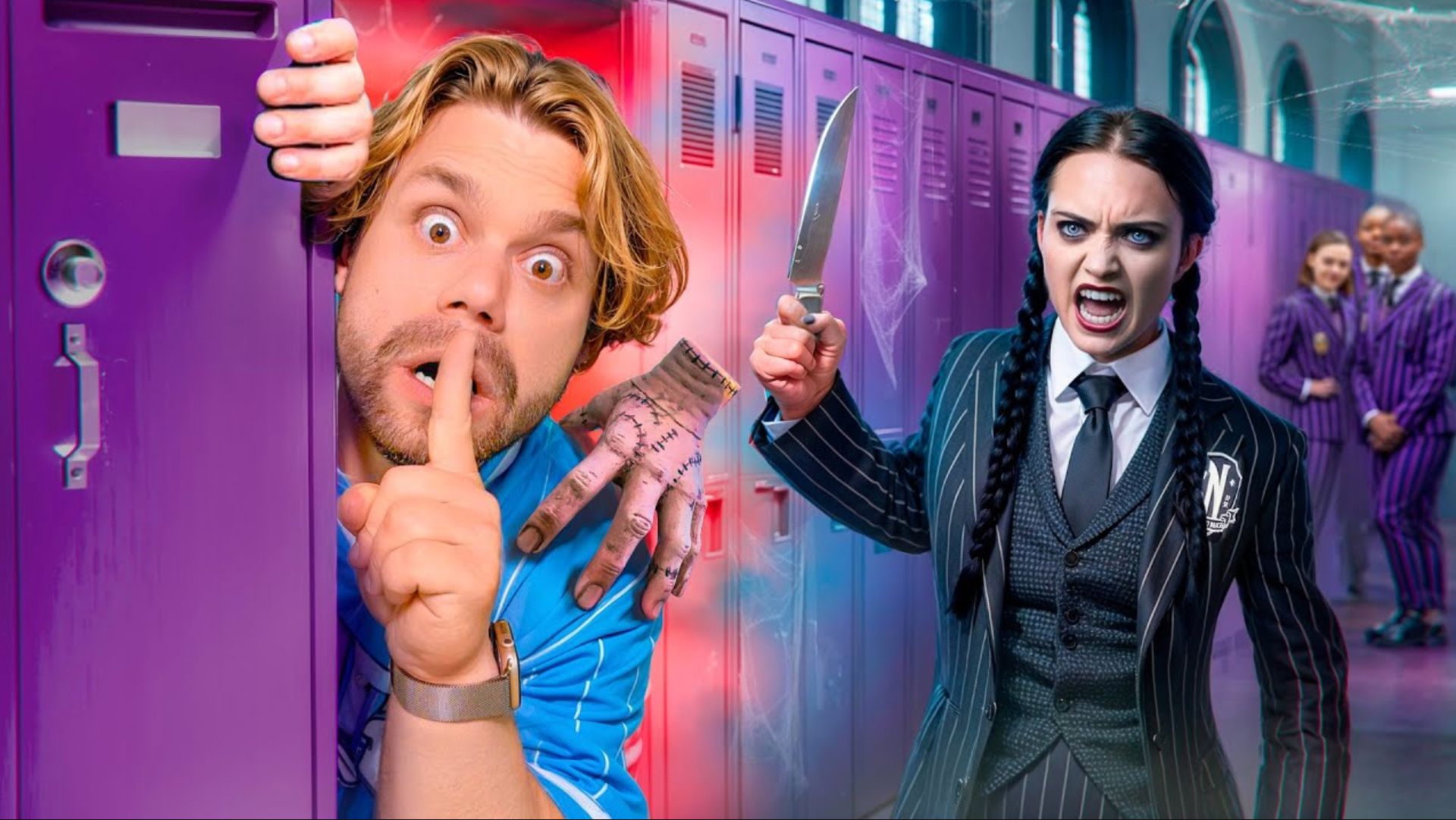 Пробрался в СЕКРЕТНУЮ Комнату Уэнсдей Аддамс в ШКОЛЕ ! смотреть онлайн