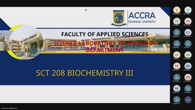 SCT 208 Biochemistry III-Introduction to biomembranes