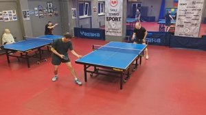 Звергздин А. (680) - Грязнов Г. (611) 08.01 настольный теннис Любительский турнир