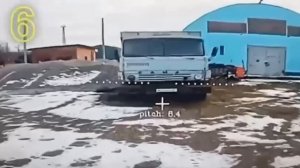 Массовое уничтожение грузового АТ во временно оккупированном г.Никополь, Днепропетровской области.