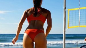 Игра в пляжный волейбол / Часть 34