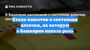 Стало известно о состоянии девочки, на которую в Башкирии напала рысь