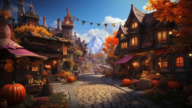 УЮТНАЯ ОСЕННЯЯ АТМОСФЕРА Фестиваля урожая в сказочной деревне смотреть онлайн
