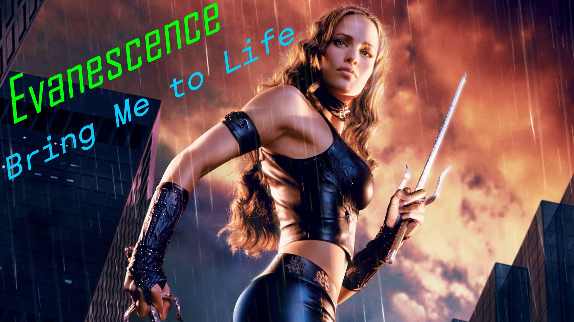 Evanescence -Bring Me to Life- (Кадры из кф Электра) смотреть онлайн