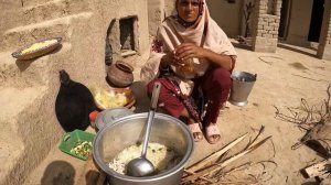 Фрагмент из жизни села в Пакистане в период наводнения