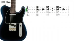 Midnight Blues  Guitar Backing Track in G