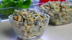 Салат "Лёгкий" без майонеза ЗА 10 МИНУТ! Лёгкий вкус