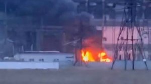 Появились кадры атаки БПЛА на Новочеркасск. Атаковано промышленное предприятие. 12.01.2026