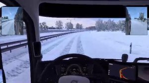 Стрим Euro Truck Simulator 2 TruckersMP с модами на снег от F1RST 46Rus