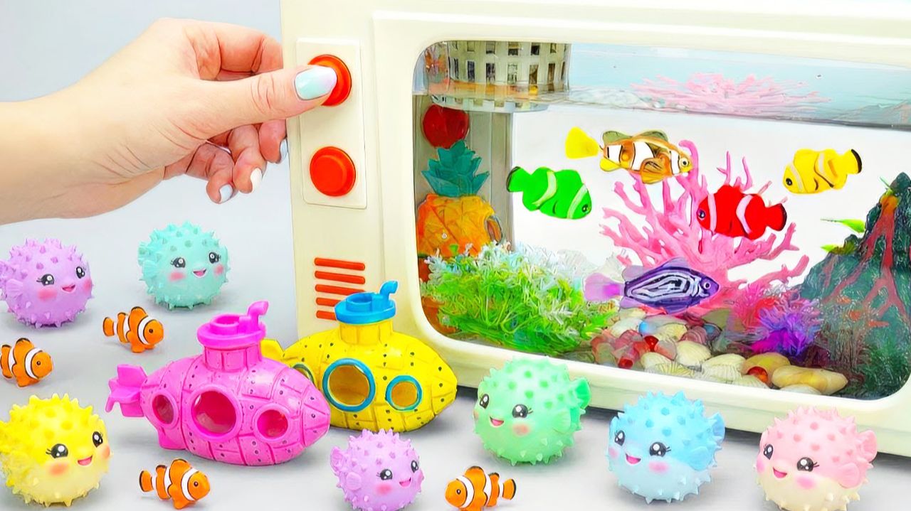 Мультики для детей. Классный набор - Аквариум мечты 🦑🐳🐡. Смотреть онлайн мультики для малышей. смотреть онлайн
