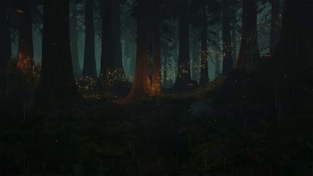 Дождливый вечер в Зачарованном лесу | Атмосфера фантастической музыки смотреть онлайн