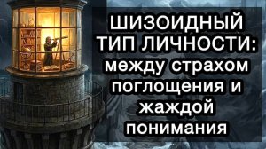 ШИЗОИДНЫЙ ТИП ЛИЧНОСТИ: между страхом поглощения и жаждой понимания. Как найти свою дистанцию?