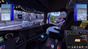 Прямой Эфир Через OBS В ETS 2 Доставка Грузов По Всей Европе В Зимний Период Скользкий Снежный Стрим